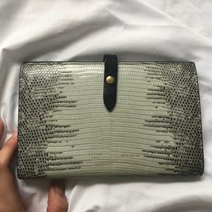 Authentic large lizard Celine multi wallet